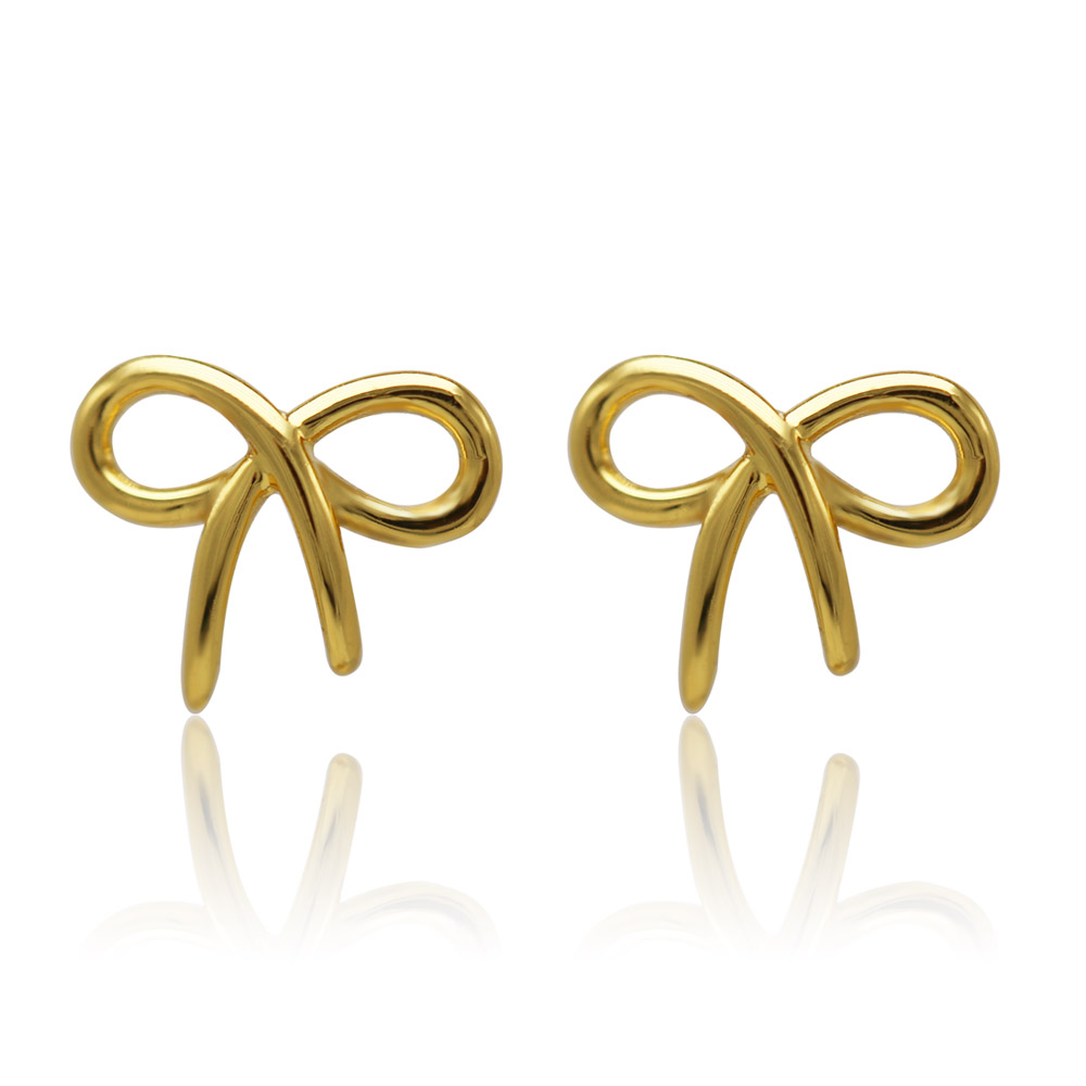 Golden Bow Earrings